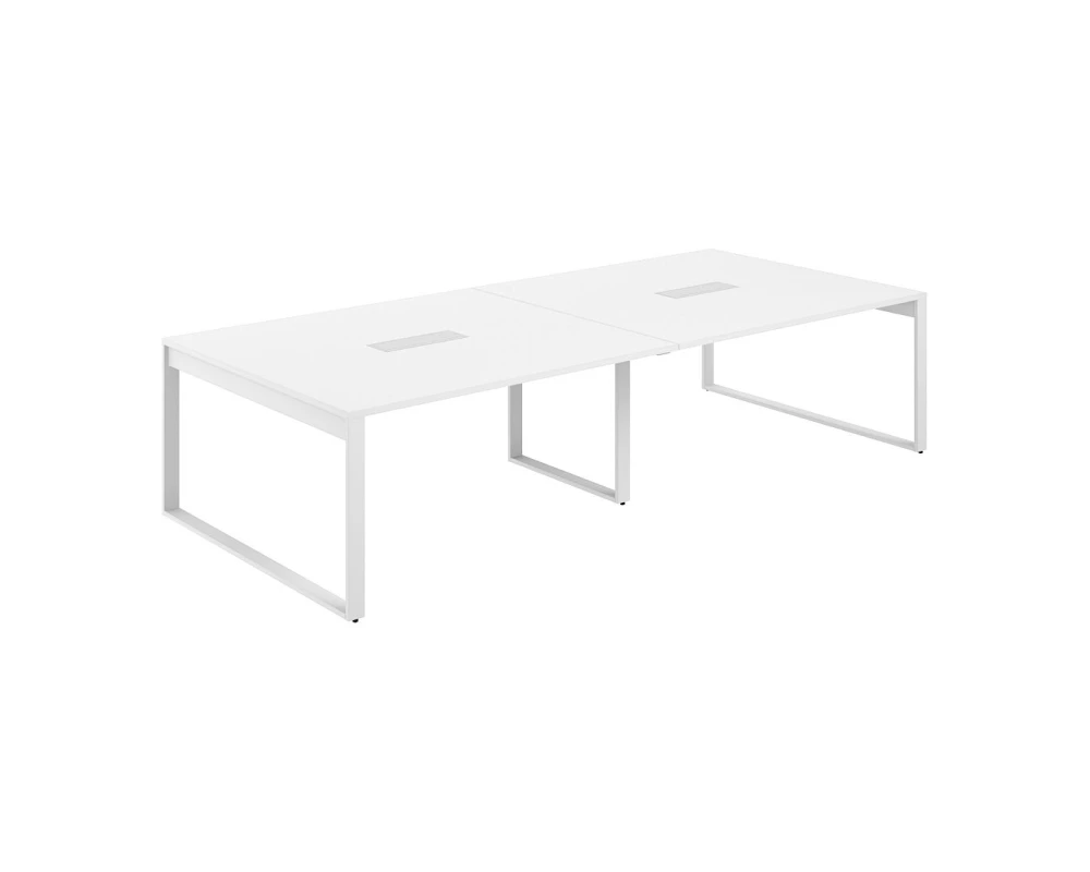 Стол для переговоров 3200х1638х750 Аллегро / Allegro Белый/Белый