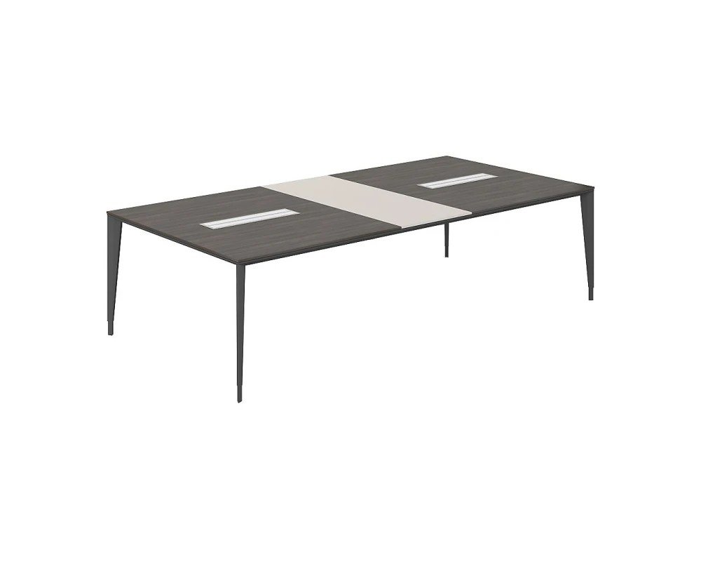 Стол конференц домино поперёк 2200x1050x725 Атлас / Atlas Брэнсон трюфель/Грей Стоун