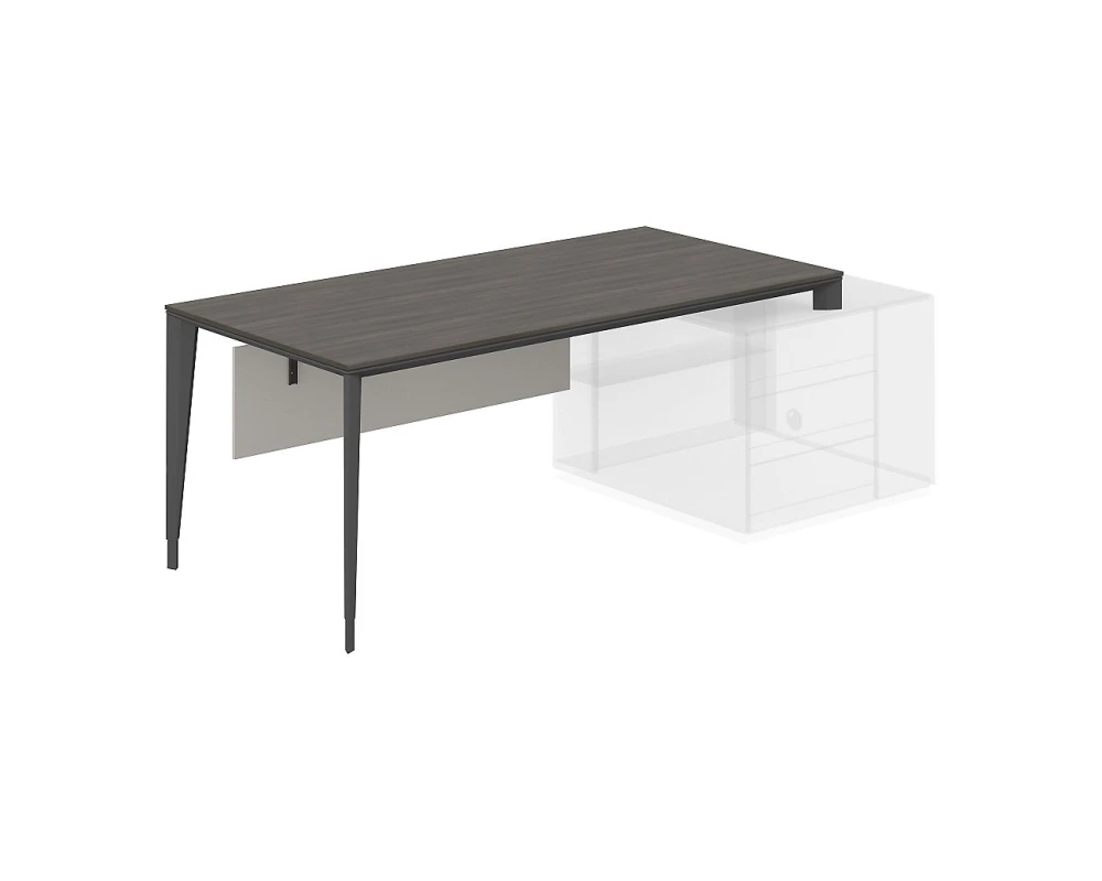 Стол под опорную тумбу 800, 1800x900x740 Атлас / Atlas Брэнсон трюфель