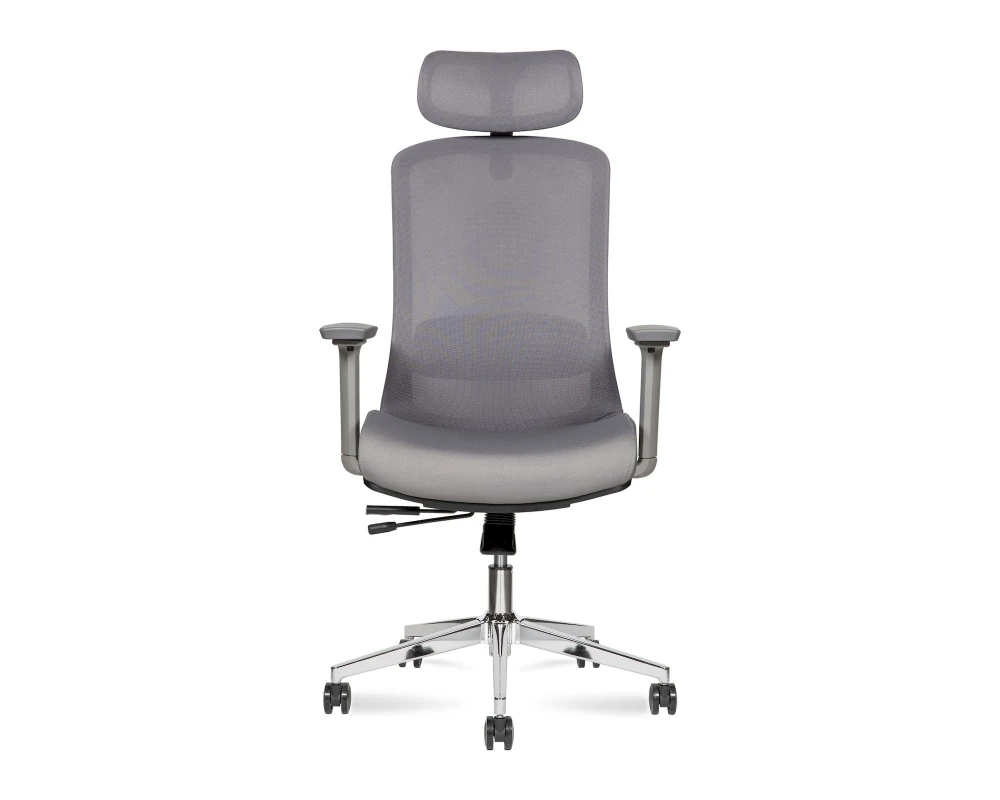 Кресло Norden Космо грэй / Cosmo grey хром Сетка/ Ткань