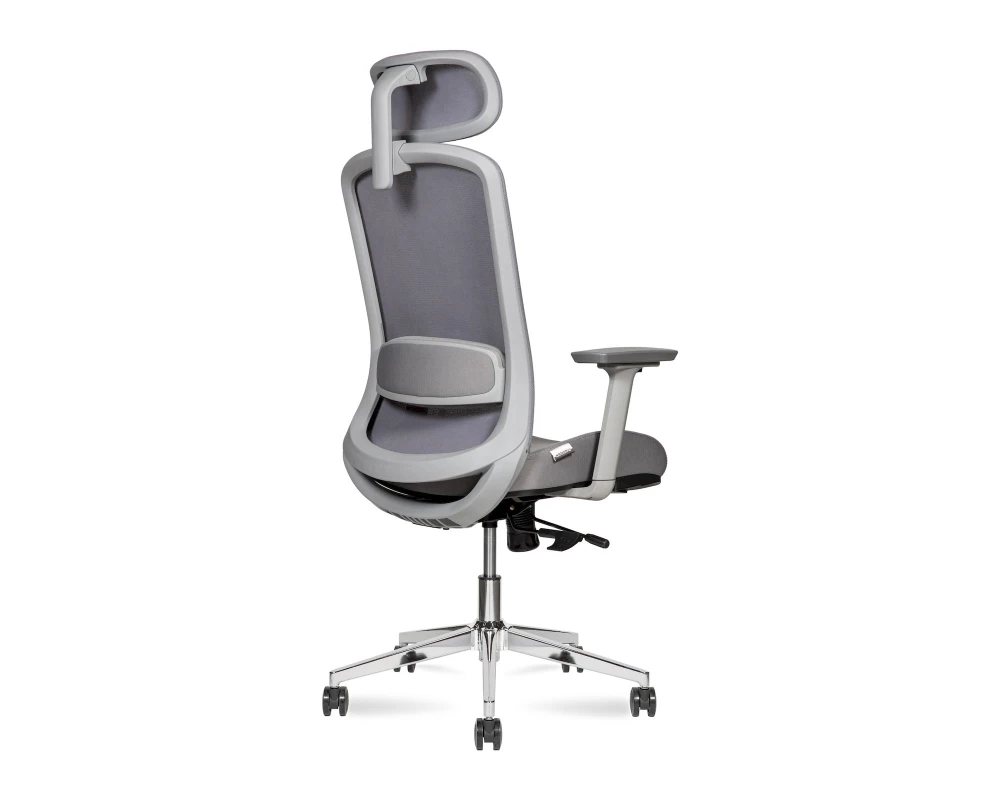 Кресло Norden Космо грэй / Cosmo grey хром Сетка/ Ткань