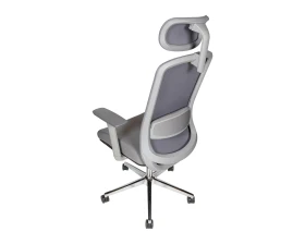 Кресло Norden Космо грэй / Cosmo grey хром Сетка/ Ткань images