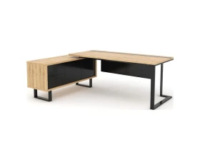 Стол руководителя с одной опорой (монтируемый на тумбу) 180 Зета images