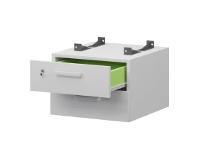 Тумба подвесная для столов на м/каркасе гл.600 мм СМТ2-2ПД.60 432x468x332 Смарт (pt) images