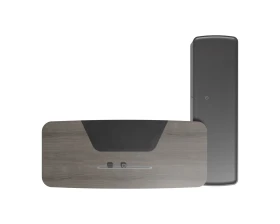 Стол руководителя на опорной сервисной тумбе - левый 2880x2240x750-1150 Atlas (Sun) images