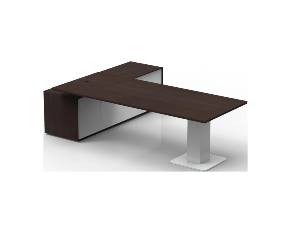 Стол руководителя с регулировкой по высоте правый 2480x2100x740-1200 I-Work 2