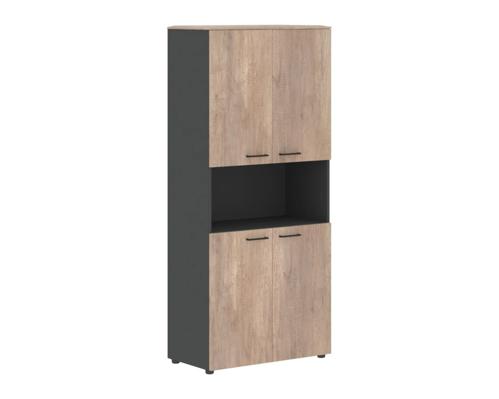 Шкаф с 2-мя комплектами глухих малых дверей Джей / Jay