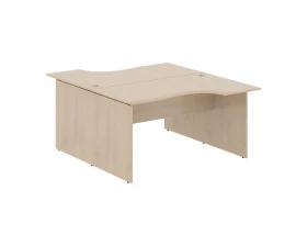 Рабочая станция 2-х местная эргономичная 1400х1806х750 Вейв / Wave images