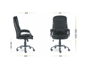 Кресло Вермонт СН-151 В хром/ХДП images